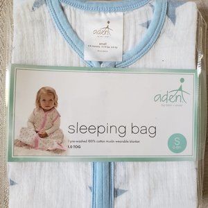 NWT Aden + Anais 100% Cotton Muslin Sleep Sack, Infant Sleeping Bag, size small